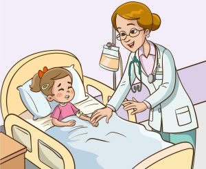 Nurse for a sick child